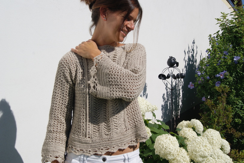 Sommerpulli CUTE (Gr. S/M, LXL, leicht an alle Größen anzupassen)