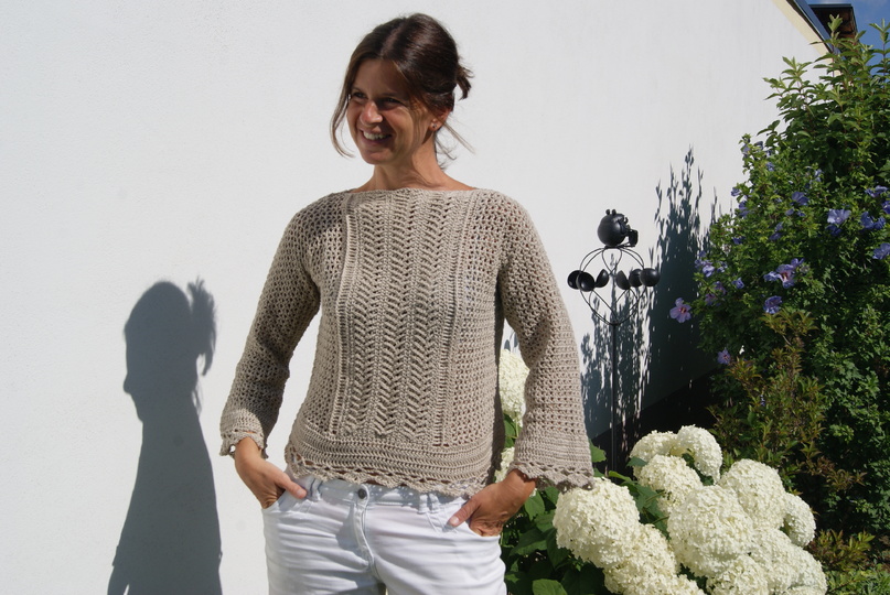 Sommerpulli CUTE (Gr. S/M, LXL, leicht an alle Größen anzupassen)