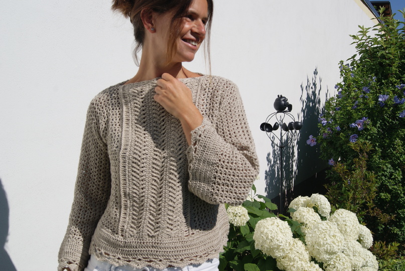 Sommerpulli CUTE (Gr. S/M, LXL, leicht an alle Größen anzupassen)