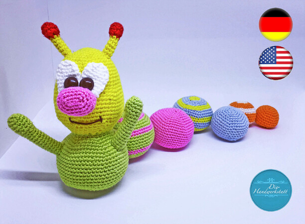 Amigurumi Crochet Pattern Caterpillar