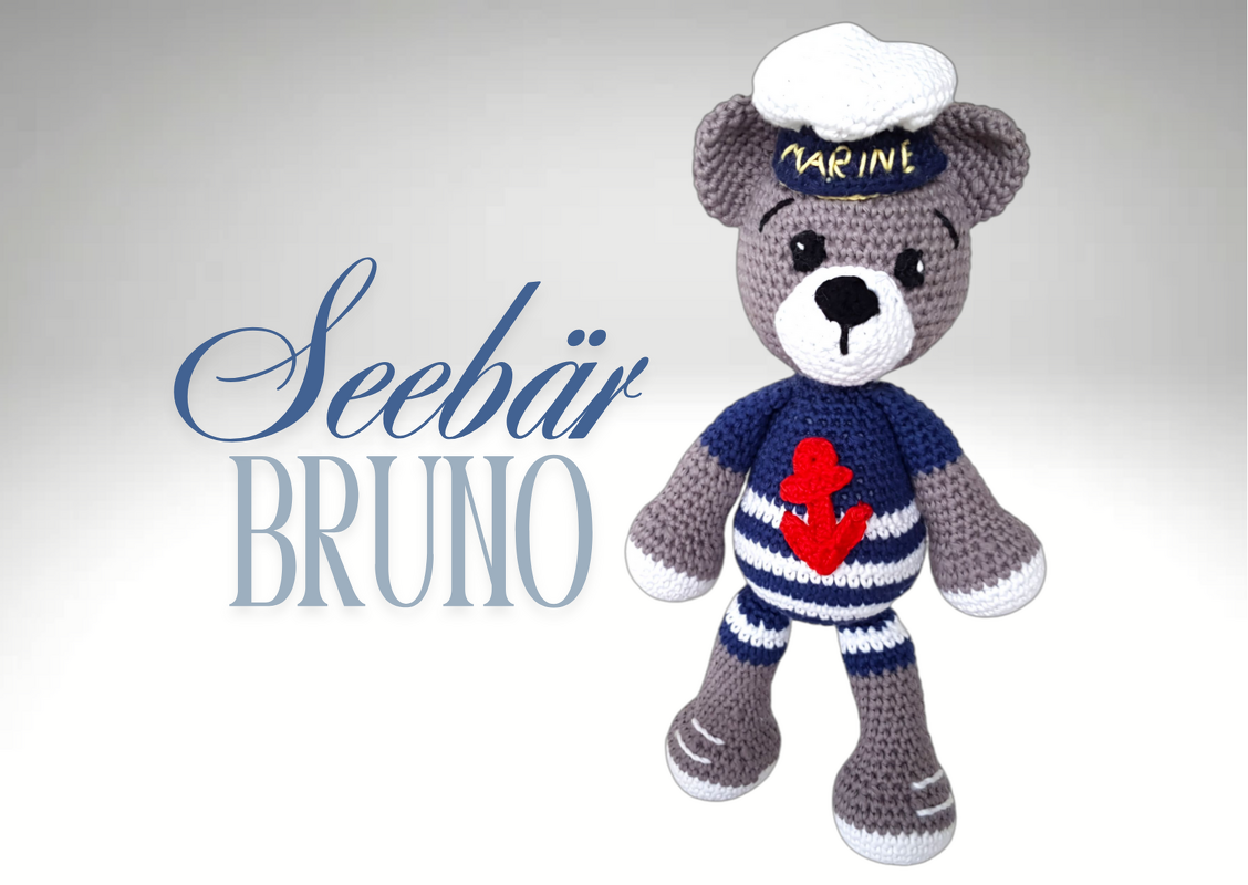 Häkelanleitung Seebär Bruno