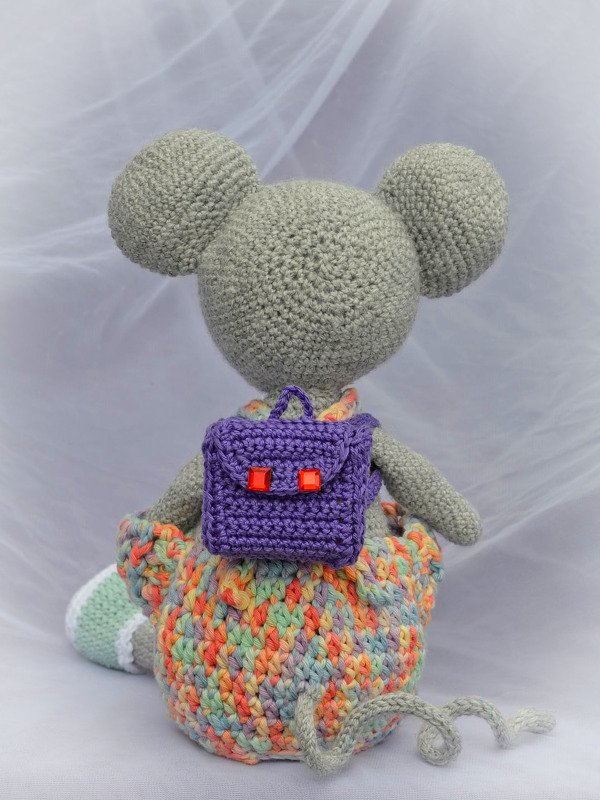 Maus Junge PRIMUS mit befüllbarem Schulranzen zum Schulanfang oder Kindergarten - Bild 9