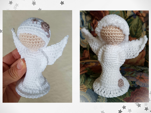 Häkelanleitung Engelchen Rose - Engel mit Herz