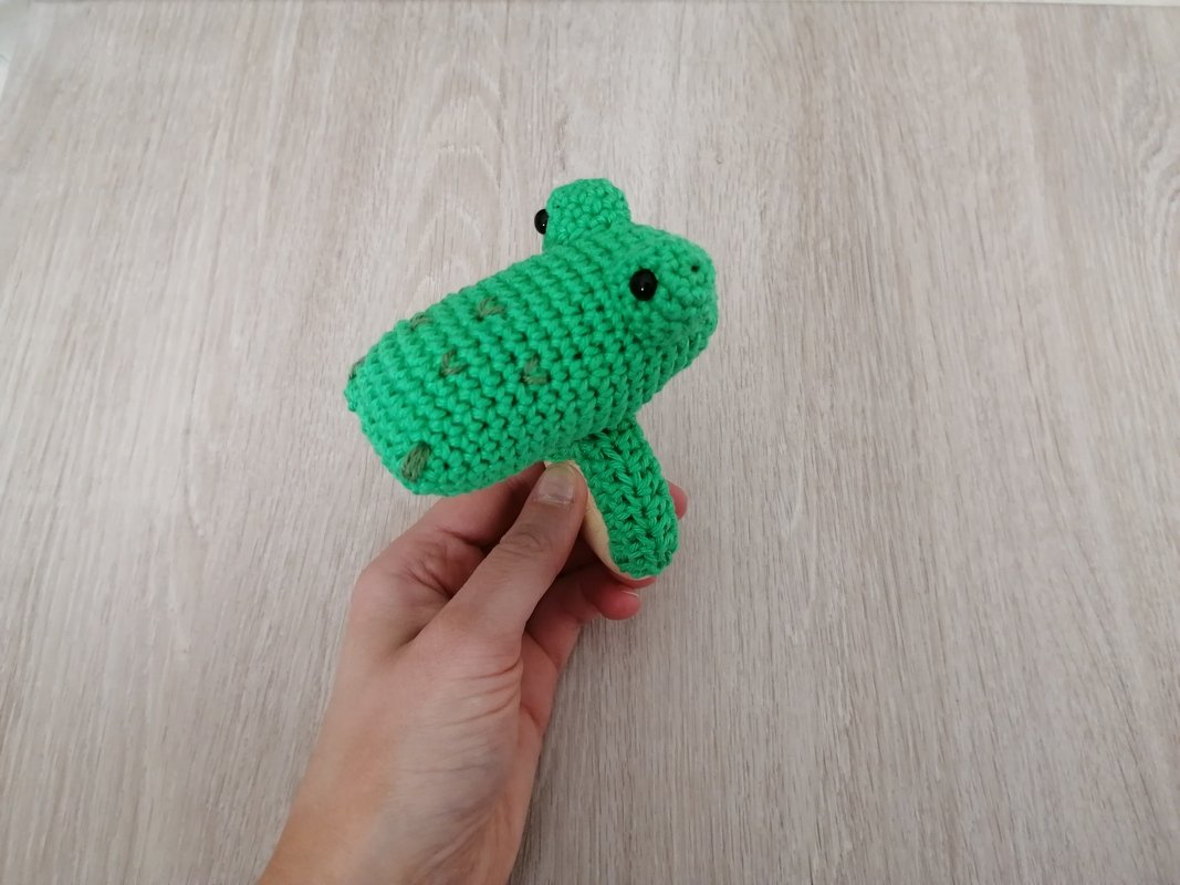 Crochet Pattern Crocodile Rattle, crochet Babyrattle - Image 4