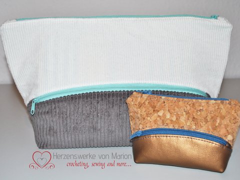 Kosmetiktasche Curve + Schminktäschchen Mini Curve