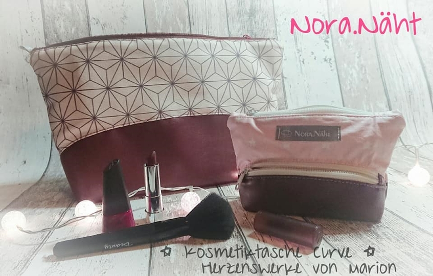 Kosmetiktasche Curve + Schminktäschchen Mini Curve