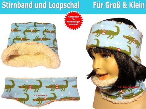 Stirnband & Loop Schal - Schlauchschal - Schnittmuster & Nähanleitung