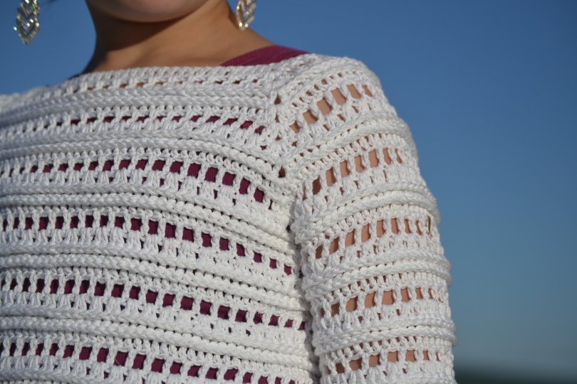 - ALICIA - Sommershirt/ Top/ Pullover, 3 Varianten RVO, alle Größen ab Größe 74 Kleinkind - 56 Damen, jedes Material auch Bobbel geeignet, tolles Stukturmuster