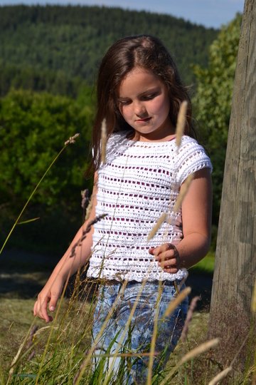 - ALICIA - Sommershirt/ Top/ Pullover, 3 Varianten RVO, alle Größen ab Größe 74 Kleinkind - 56 Damen, jedes Material auch Bobbel geeignet, tolles Stukturmuster