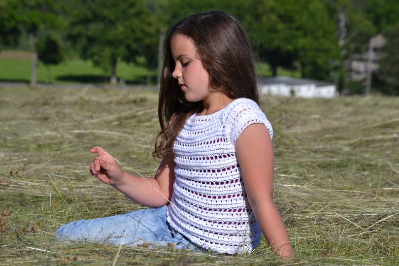 - ALICIA - Sommershirt/ Top/ Pullover, 3 Varianten RVO, alle Größen ab Größe 74 Kleinkind - 56 Damen, jedes Material auch Bobbel geeignet, tolles Stukturmuster