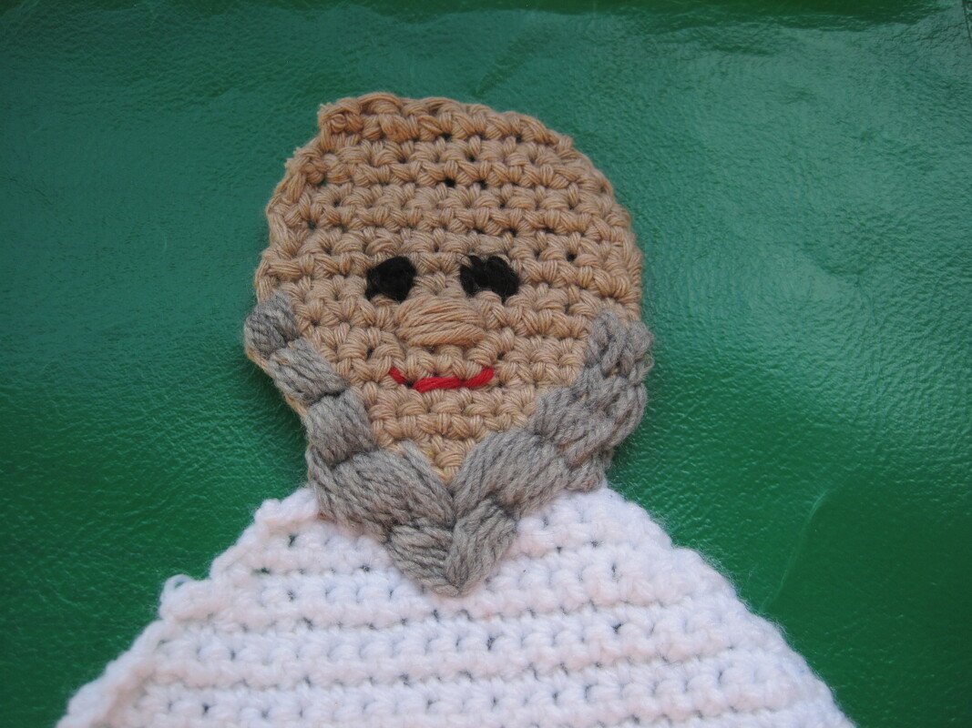 Häkelanleitung Topflappen Opi - darf in keinem Haushalt fehlen - Bild 3