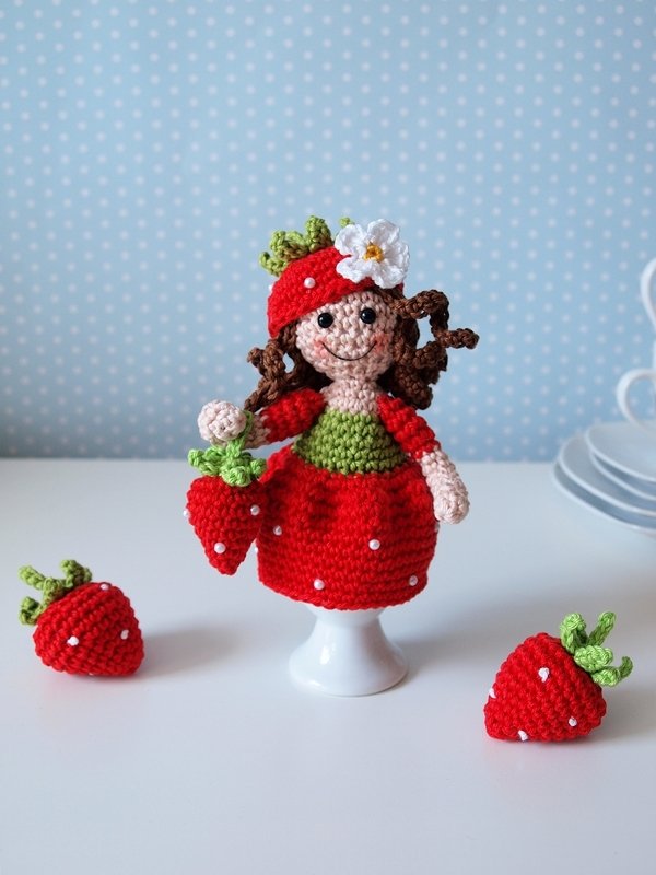 Häkelanleitung Eierwärmer Erdbeerfee - PDF Datei - Bild 4
