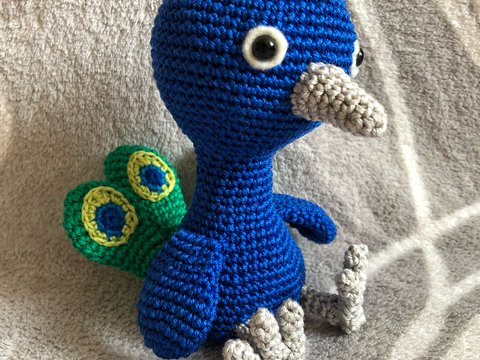 Häkelanleitung Pfau Pavo