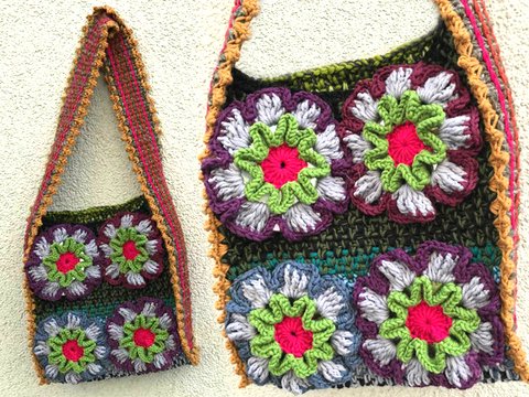 schnelle WOLLReste Tasche "Gröstl"