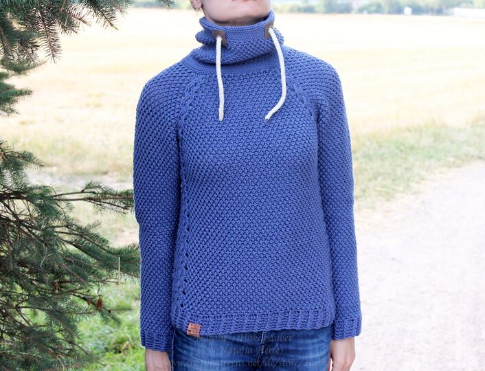 Hoodie (sweater) “Denim” (sizes XS to XXL, raglan)