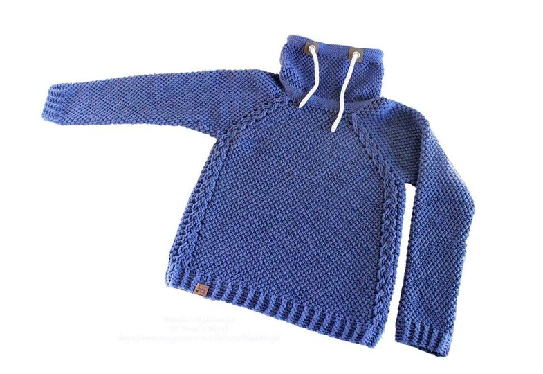 Hoodie (sweater) “Denim” (sizes XS to XXL, raglan)