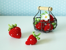 Häkelanleitung Erdbeeren, 2 Größen - PDF Datei