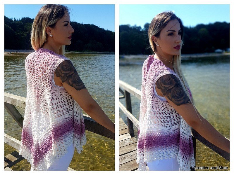 Häkelanleitung Tuchweste Summerdream