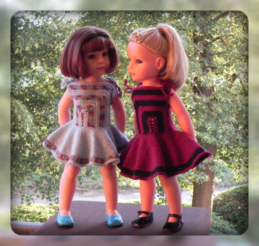 Crochet pattern Doll dress "Diagonal" - Image 2