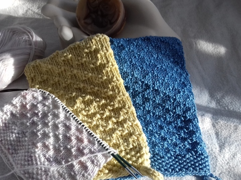 Anleitung Waschhandschuh selber stricken - in 3 Garnstärken