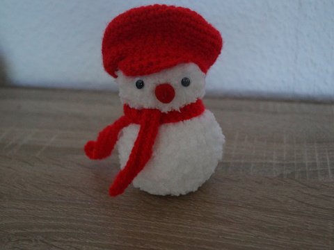 kleiner Schneemann Kuschelweich