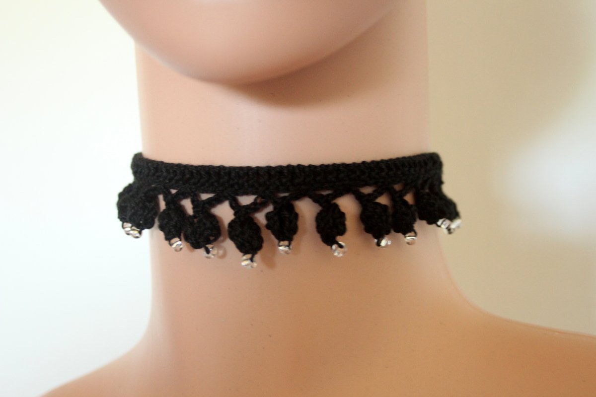 Häkelanleitung Choker "Drop" Häkelkette