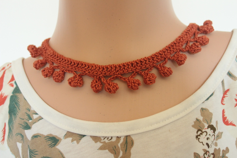 Häkelanleitung Choker "Drop" Häkelkette