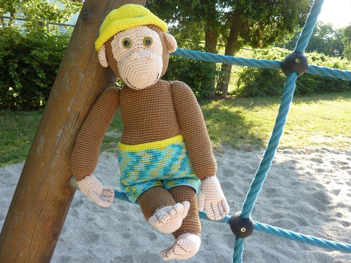 Häkelanleitung - Anton Affe