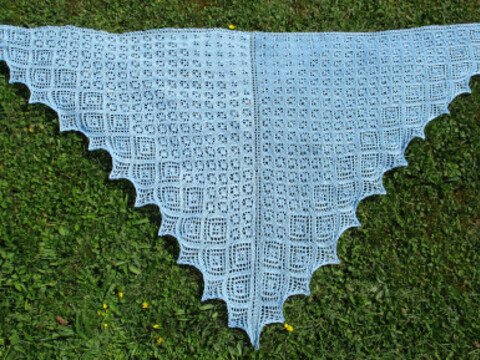 Anleitung Lace-Dreieckstuch "Caltha"