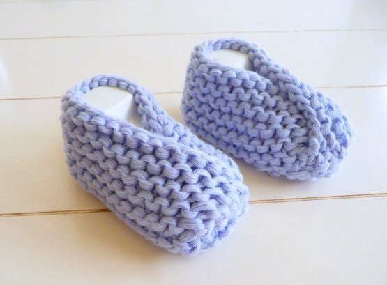 Strickanleitung  - Grobstrick-Schuhe für Babys - No.26