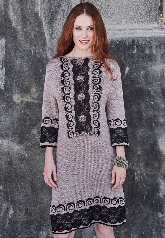 Strickanleitung Kleid Elrik mit Stickereien - Bild 2