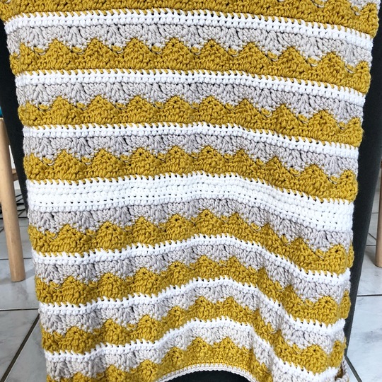 Häkelanleitung Babydecke Samara