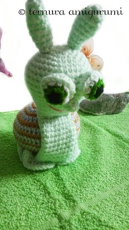 Snail crochet pattern PDF english- deutsch- dutch ternura amigurumi