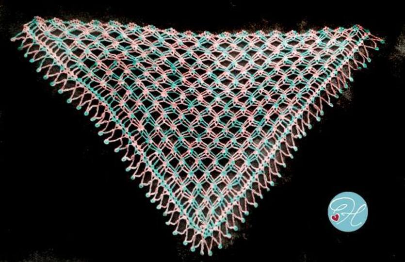 Häkeltuch Liebesknoten