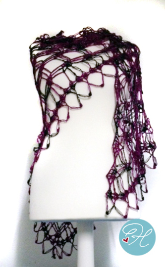 Häkeltuch Liebesknoten