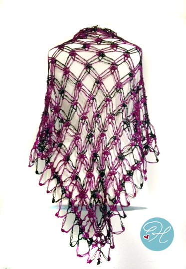 Häkeltuch Liebesknoten