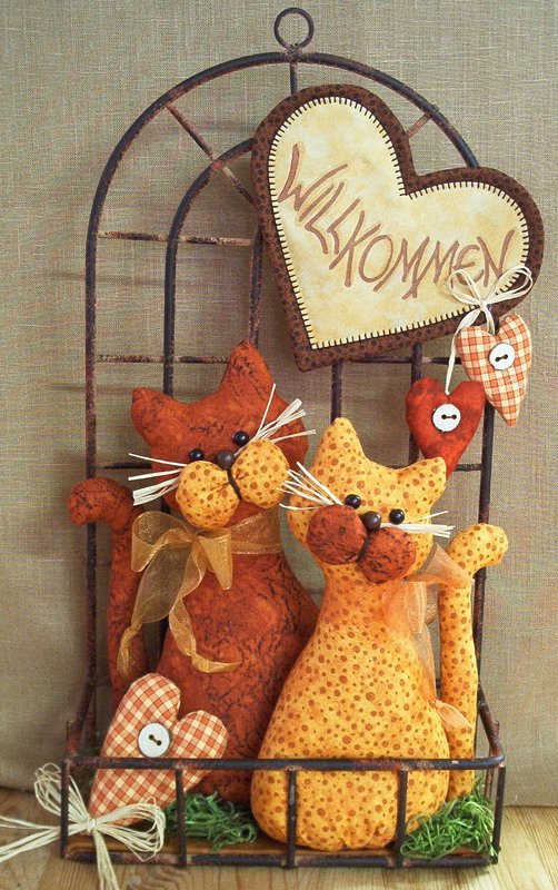 Deko Cats Willkommen