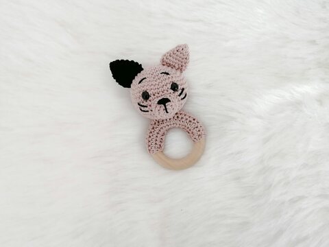 Häkelanleitung Katzen Rassel, Babyrassel häkeln