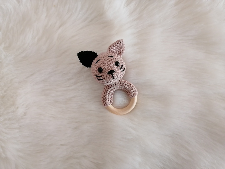 Häkelanleitung Katzen Rassel, Babyrassel häkeln