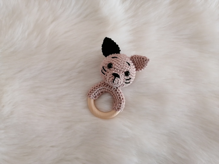 Häkelanleitung Katzen Rassel, Babyrassel häkeln