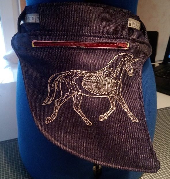 Naddys Hippster, Gürteltasche Nähanleitung und Schnittmuster