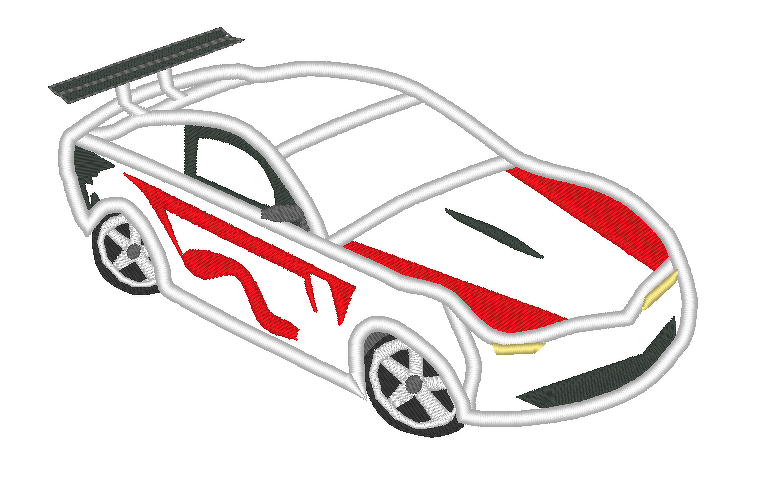 Stickdatei Rennauto - Bild 7