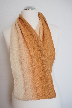 Sand and Time - infinity scarf for beginners
