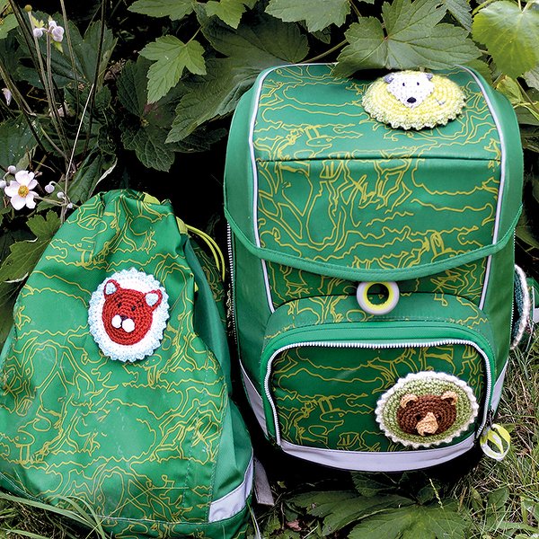 Tierfreunde 5 Schulranzen Klettpatches - Totalwollig Tierkollektion - Bild 2
