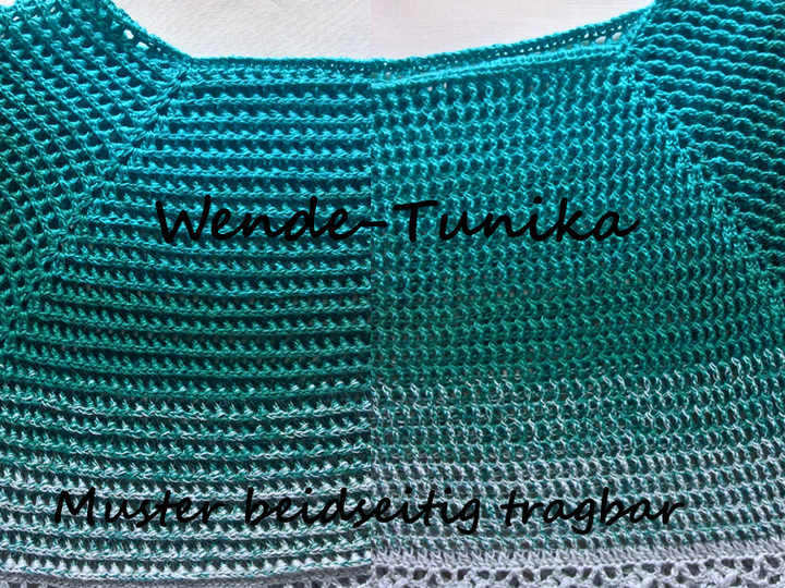 Häkelanleitung Wende-Tunika, alle Größen