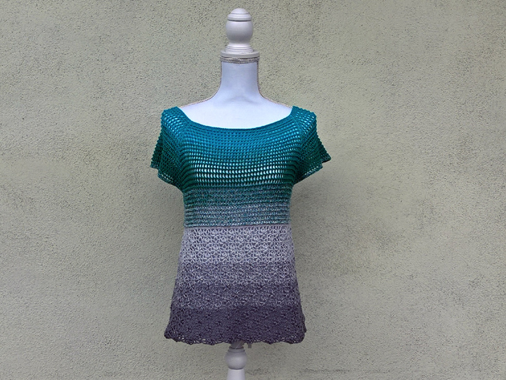 Häkelanleitung Wende-Tunika, alle Größen