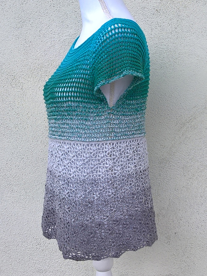 Häkelanleitung Wende-Tunika, alle Größen