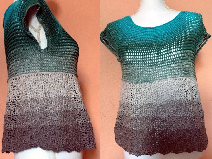 Häkelanleitung Wende-Tunika, alle Größen