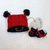 Ladybug Baby Booties and Beanie Cap - Knitting