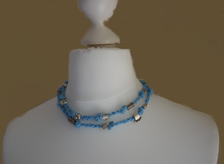 Häkelkette mit Motivperlen